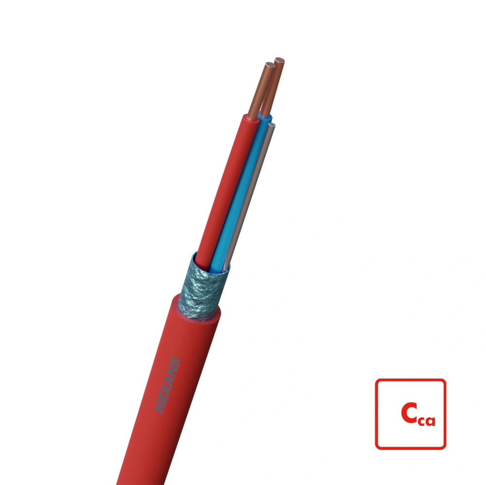 NEXANS H(ST)H CCA 1X2X0,8MM ROOD MTR