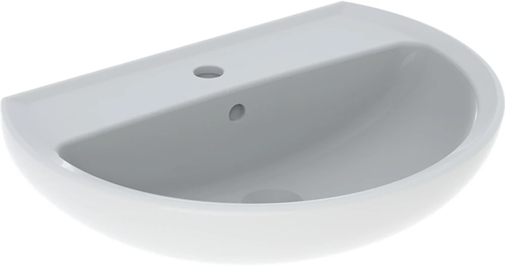 GEB BASTIA ROUND WASHBASIN 60X45.5CM WHITE